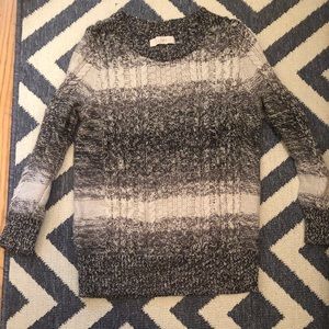 LOFT ombre gray sweater